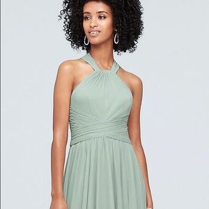 Unworn/unaltered Davids Bridal maids dress in dusty sage